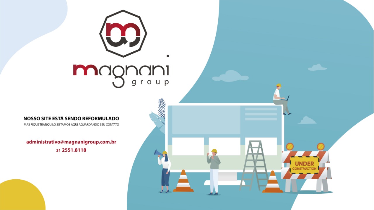 aviso site em construcao magnani group